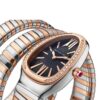 Inspired By Bvlagri Rose-Gold Stainless Steel Diamond Serpenti Tubogas Womens Watch